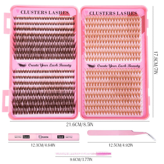 Brown Volume Lash Clusters