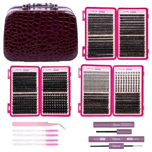 Volume Lash Clusters with Bond and Seal Tweezers Halloween Gift Party